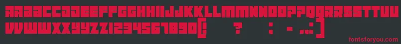 Maniacgrunged Font – Red Fonts on Black Background