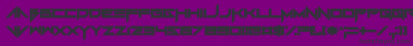 Foughtknight Font – Black Fonts on Purple Background