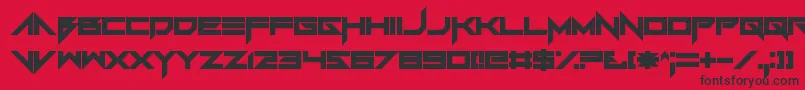 Foughtknight Font – Black Fonts on Red Background