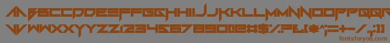 Foughtknight Font – Brown Fonts on Gray Background