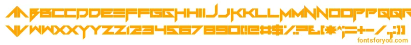 Foughtknight Font – Orange Fonts on White Background