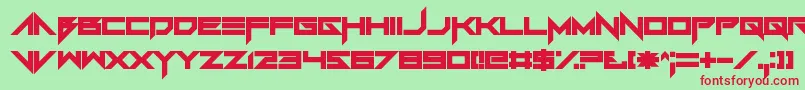 Foughtknight Font – Red Fonts on Green Background