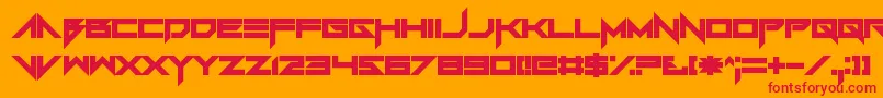 Foughtknight Font – Red Fonts on Orange Background