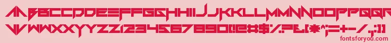 Foughtknight Font – Red Fonts on Pink Background