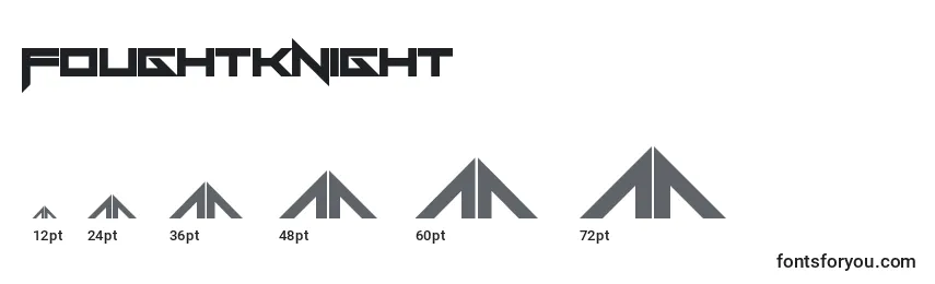 Foughtknight Font Sizes