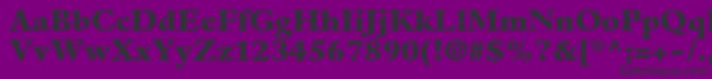 GuardiltstdBlack-fontti – mustat fontit violetilla taustalla