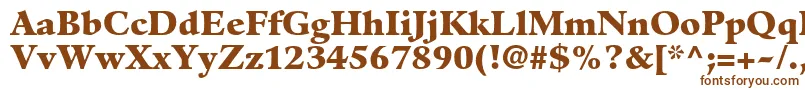 Шрифт GuardiltstdBlack – коричневые шрифты