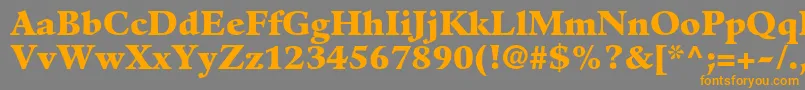 GuardiltstdBlack Font – Orange Fonts on Gray Background