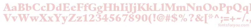 Шрифт GuardiltstdBlack – розовые шрифты