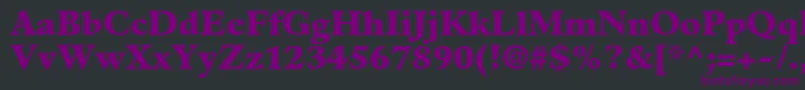 GuardiltstdBlack-fontti – violetit fontit mustalla taustalla