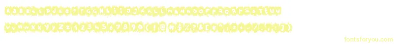 TpfKrikkelKrakkel Font – Yellow Fonts on White Background