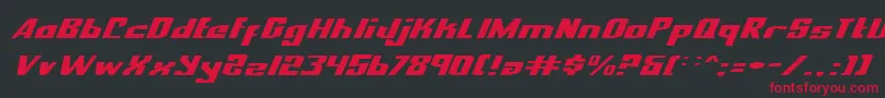 Nexpresei Font – Red Fonts on Black Background