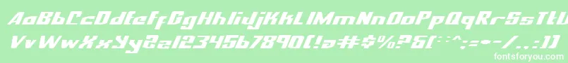 Nexpresei Font – White Fonts on Green Background