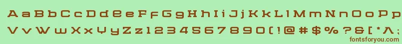 Cydoniacenturytitle Font – Brown Fonts on Green Background