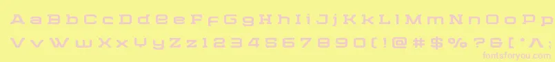 Cydoniacenturytitle Font – Pink Fonts on Yellow Background