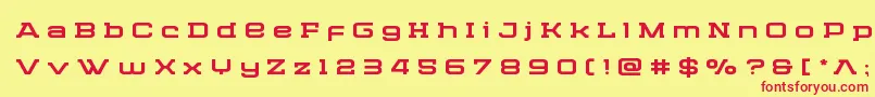 Cydoniacenturytitle Font – Red Fonts on Yellow Background