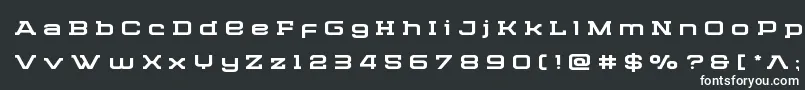 フォントCydoniacenturytitle – 黒い背景に白い文字