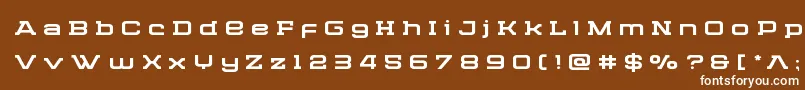 フォントCydoniacenturytitle – 茶色の背景に白い文字