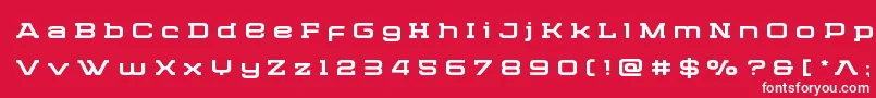 フォントCydoniacenturytitle – 赤い背景に白い文字