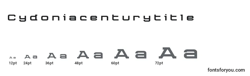 Cydoniacenturytitle Font Sizes