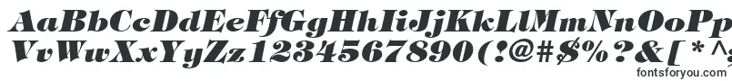 SophisticateUltraSsiBlackItalic-fontti – erittäin leveät fontit