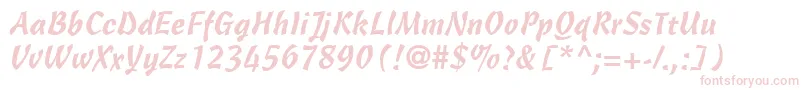 CascadeScriptLt Font – Pink Fonts on White Background