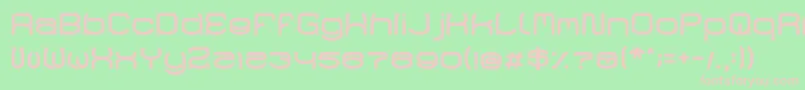 Raynaliz Font – Pink Fonts on Green Background