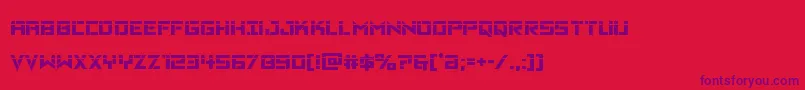 Vikingsquadlaser Font – Purple Fonts on Red Background