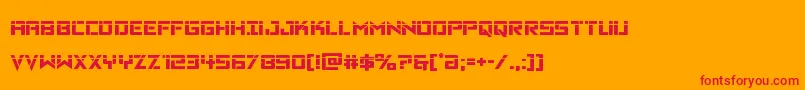 Vikingsquadlaser Font – Red Fonts on Orange Background