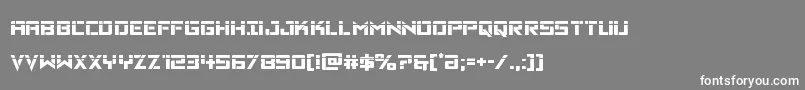 Vikingsquadlaser Font – White Fonts on Gray Background