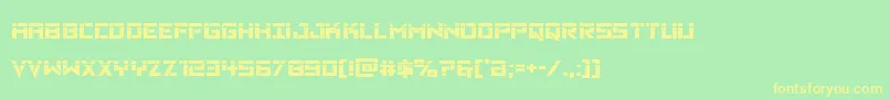 Vikingsquadlaser Font – Yellow Fonts on Green Background