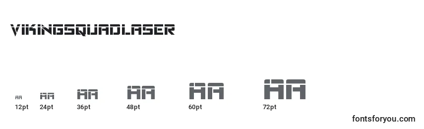 Vikingsquadlaser Font Sizes