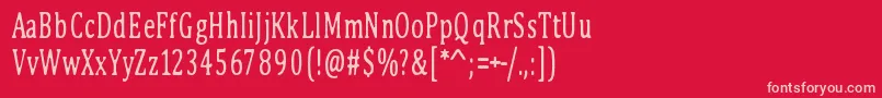 PinkBunny Font – Pink Fonts on Red Background