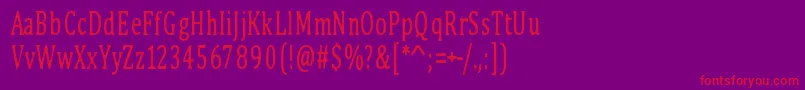 PinkBunny Font – Red Fonts on Purple Background