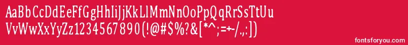 PinkBunny Font – White Fonts on Red Background