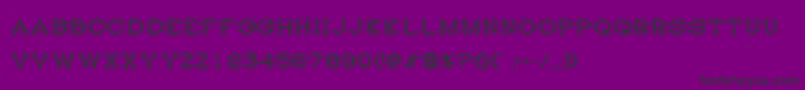 フォントHistry – 紫の背景に黒い文字