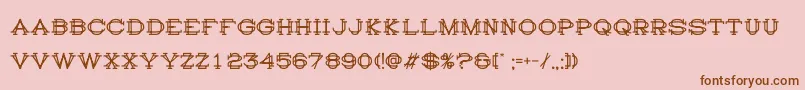 Histry Font – Brown Fonts on Pink Background