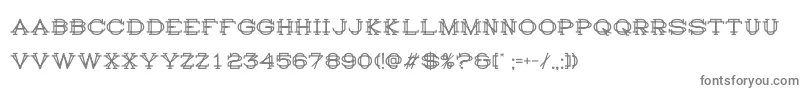 フォントHistry – 白い背景に灰色の文字