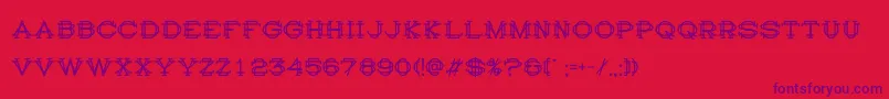 Histry Font – Purple Fonts on Red Background