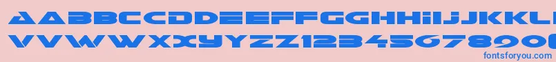 Galantexpand Font – Blue Fonts on Pink Background