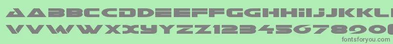 Galantexpand Font – Gray Fonts on Green Background
