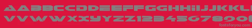 Galantexpand Font – Gray Fonts on Red Background