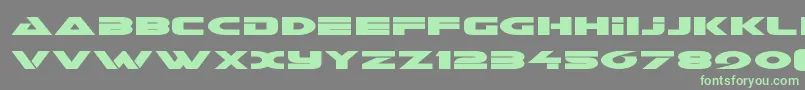 Galantexpand-Schriftart – Grüne Schriften auf grauem Hintergrund