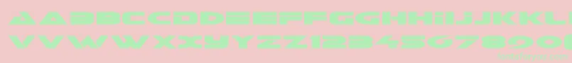 Galantexpand-Schriftart – Grüne Schriften auf rosa Hintergrund