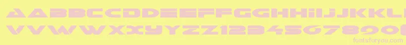 Galantexpand Font – Pink Fonts on Yellow Background