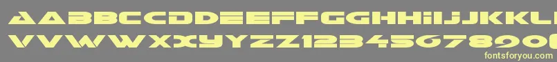 Galantexpand Font – Yellow Fonts on Gray Background