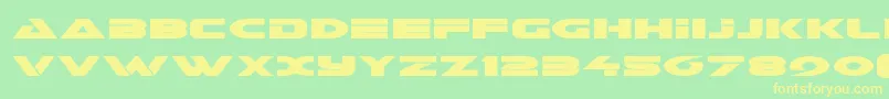 Galantexpand Font – Yellow Fonts on Green Background