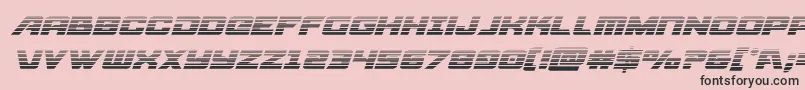 Aircruisergradital Font – Black Fonts on Pink Background