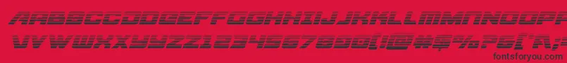 Aircruisergradital Font – Black Fonts on Red Background