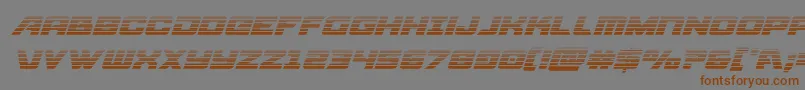 Aircruisergradital Font – Brown Fonts on Gray Background